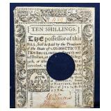 1780 colonial 10 shilling note