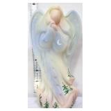 Fenton 8in opal satin radiant angel figure