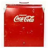 Vintage red Coca Cola cooler see photos