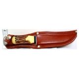 Stainless steel blade knife with sheath