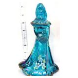 Fenton 7in ocean blue iridescent bridesmaid figure