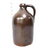 Vintage brown stone whisky jug see photos