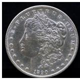 1890S Morgan silver dollar