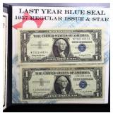 Last year of blue seal $1 collector case