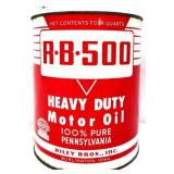 Vntg 4qt RB 500 Motor Oil can