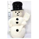 Vntg 7.5in paper mache snowman