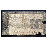 Maryland 2/3 dollar colonial note