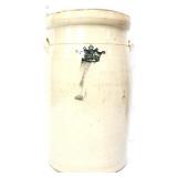 Vntg 5gal stone churn w/ lid see photos