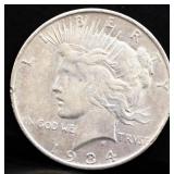 1934D peace dollar