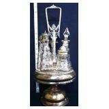 Vintage condiment castor set