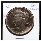 1921 peace dollar