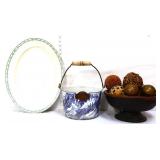 3 piece estate lot, inc blue granite bucket