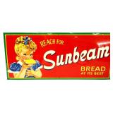 Vntg metal 25.5x11.5 Reach For Sunbeam sign
