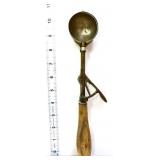 Vintage ice cream scoop with wood handle