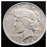 1934D peace dollar