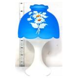 Westmoreland blue mist satin daisy fairy lamp