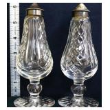 Pair Waterford Lismore 6in salt & pepper shakers