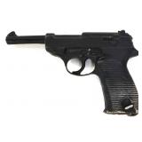 Black cast iron toy pistol