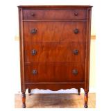 1920s 4 drawer tall chest see photos