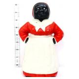 Cast iron americana lady 8in bank