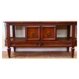Vntg White Furn. server w/ sliding top see pics
