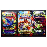 3 sealed Pokemon Mega Evolution foil booster packs