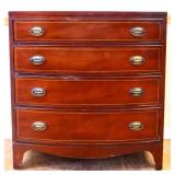 Vntg Henredon hepplewhite 4 drawer bachelors chest