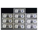Lot of 10 consecutive serial number $1 notes