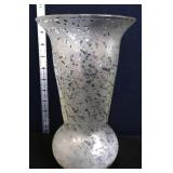 Fenton 1920s etched wisteria flare top vase