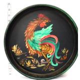 Metal 13.5in round serving tray