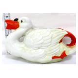 Vntg German white swan figural creamer