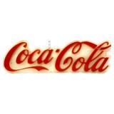 Plastic 33.5x10.5 Coca Cola sign