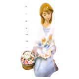 Lladro 7in Flower Song girl figure