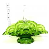 Green moon & stars basket w/ clear handle