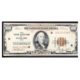 1929 Federal Reserve Of Cleveland $100 note