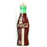 Vntg metal 5x17 Coca Cola bottle thermometer
