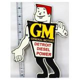 Porcelain 7.5x10 GM Diesel Power sign