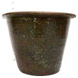 Vntg 8in stoneware cream riser crock