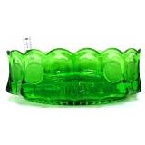 Fostoria emerald green coin glass bowl