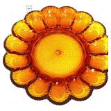 Marigold deviled egg dish