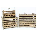Lot of 3 wood egg crates NO SHIPPING