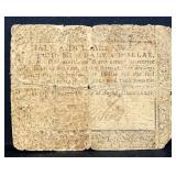 Maryland 2 shilling, 3 pence colonial note