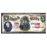 1907 woodchopper $5 note