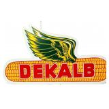 Vntg large 49x27.5 masonite DeKalb corn sign