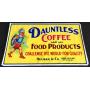 Vintage 60x36in Dauntless Coffee & Food banner