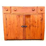 3 over 2 primitive cupboard