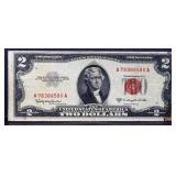 1953C red seal $2 note