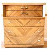 MCM United 5 drawer tall chest see photos