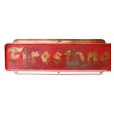 Vntg metal 72x23.75 Firestone sign
