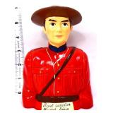 Vntg 6in Royal Canadian Police bank